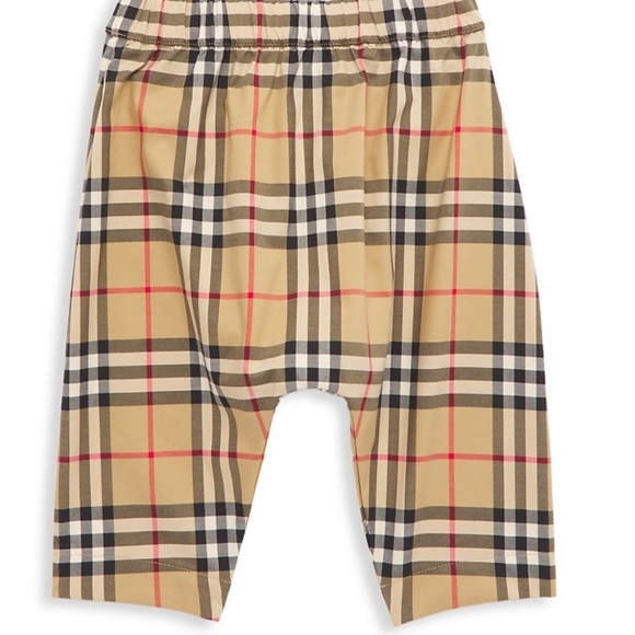 Burberry Check Print Overalls Pants Jumpsuit 9m - Picture 1 of 11